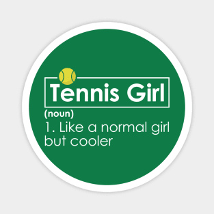 Tennis-Girl Magnet